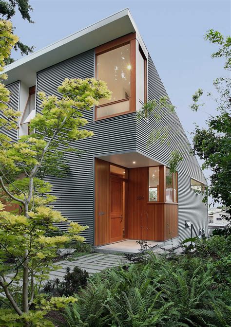 modern house with corrugated metal siding|corrugated metal siding small house.